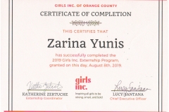 girls inc certificate 8.2019